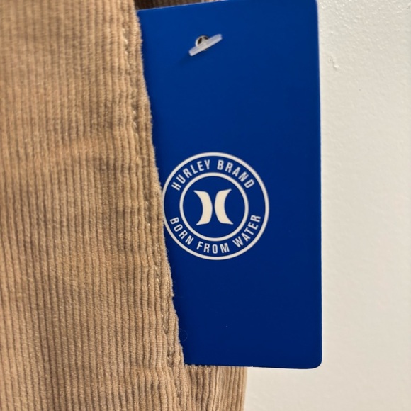 HURLEY NWT Men's Bronco Corduroy Lightweight Pants Tan Size Small Inseam 28.5 - Picture 11 of 11